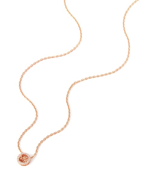 MICHAEL KORS ローズゴールド ネックレス 公式アウトレット】ローズゴールド チェーン ネックレス ウィズ