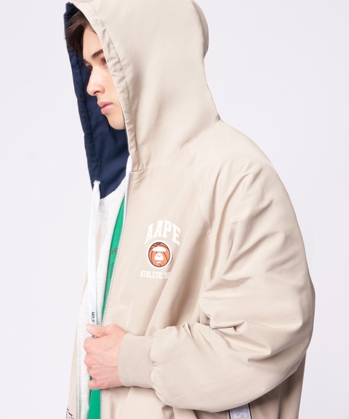 aape アウタージャケット AAPE BY A BATHING APE コート ジャケット REVERSIBLE ZIP UP