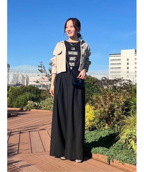 DIARIUM バックギャザーブルゾン allureville ブルゾン アウター バックギャザーステンカラー