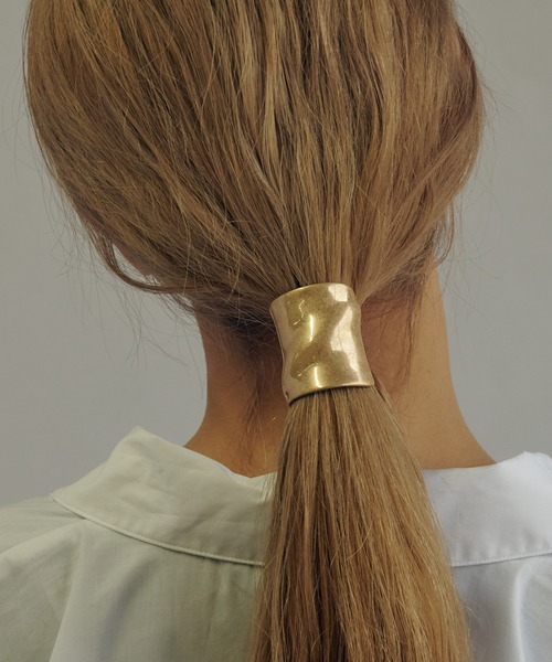 GOLDY（ゴールディ） ヘアゴム ウェーブ ワイド ヘアカフ : ZOZOTOWN