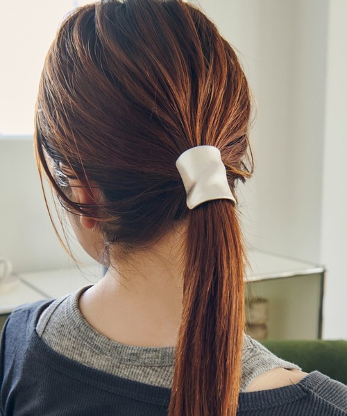 GOLDY（ゴールディ） ヘアゴム ウェーブ ワイド ヘアカフ : ZOZOTOWN