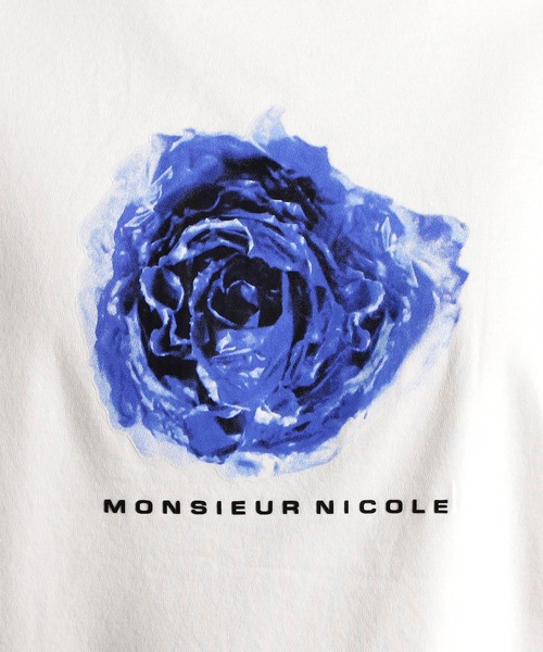 MONSIEUR NICOLE（ムッシュニコル） tシャツ フラワーグラフィック