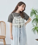 ワンピース 夏 リボンチュールキャミワンピースの詳細画像2