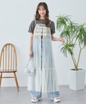 ワンピース 夏 リボンチュールキャミワンピースの詳細画像1