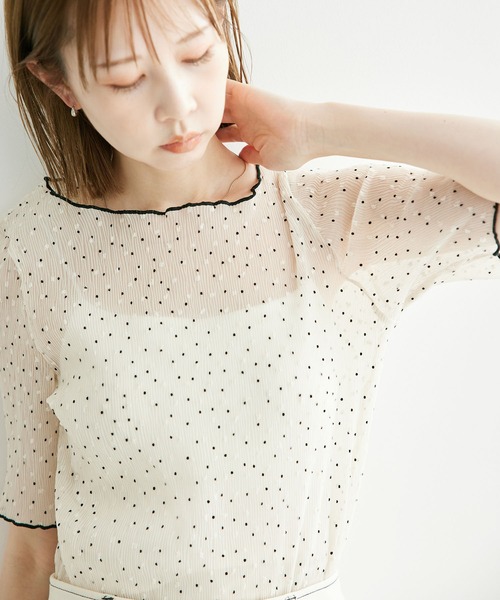 ROUJE ドットブラウス ソフトドットブラウス | ファッション通販サイト NUGU
