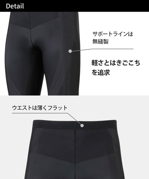 CW-X uvカット レギンス スポーツタイツ ハーフ(ひざ上丈) メンズ