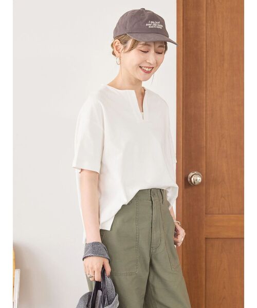 AMERICAN HOLIC tシャツ カフタン5分袖カットプルオーバー