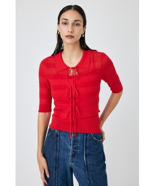 MOUSSY ブラウス シャツ ニットキャミソール ＆ リボンシャツ