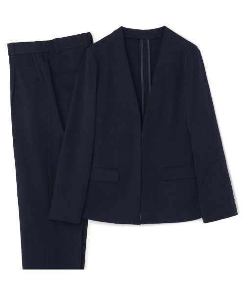 スーツセレクト セットアップ ノーカラー パンツ ウォッシュブル 7 SUIT SELECT セットアップ 「洗えるスーツセット」ストレッチ