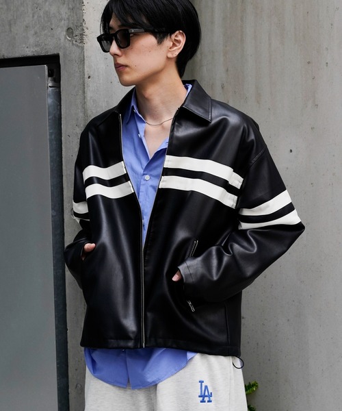 PUBLUX ブルゾン アウター PUBLUX/パブリュクス Fake leather