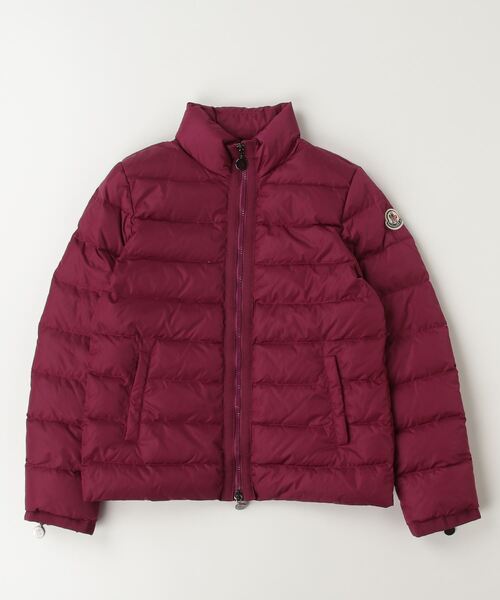 MONCLER」 「KIDS」刺繍ダウンジャケット 152 パープル キッズ 
