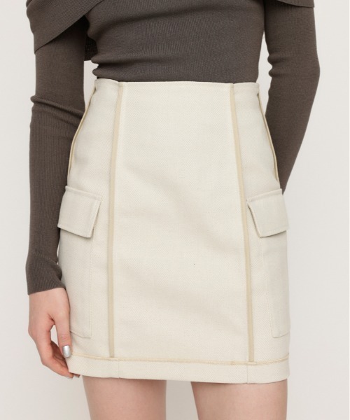 SLY（スライ） スカート KERSEY INSIDE OUT S/SK カージー ビッグ