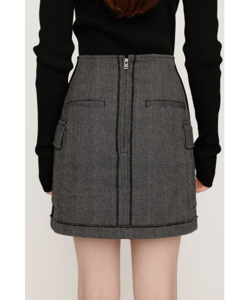 SLY（スライ） スカート KERSEY INSIDE OUT S/SK カージー ビッグ