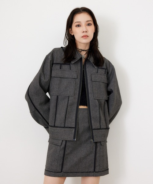 【SLY】新品タグ付き KERSEY INSIDE OUT OVER ジャケット SLY｜KERSEY INSIDE OUT OVER ジャケット | Rakuten Fashion(楽天