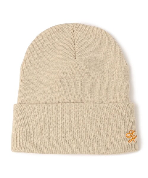 SHIPS（シップス） ニット帽 ニットキャップ ロゴ 刺しゅう ニット