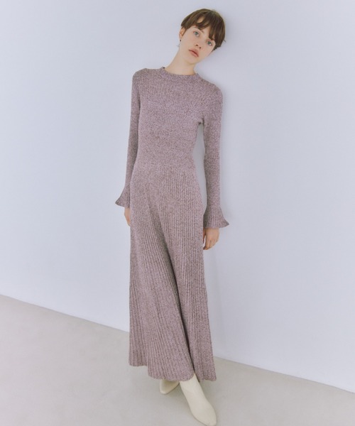 SNIDEL ワンピース バックオープンニットワンピース : ZOZOTOWN