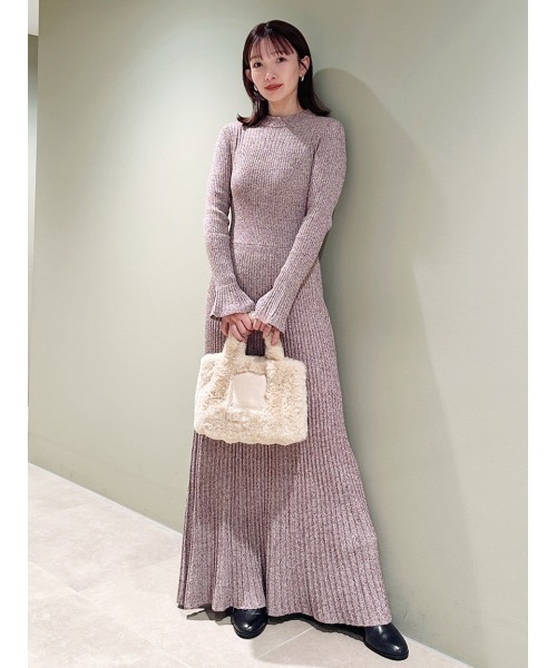 snidelワンピース新品未使用値下げ‼️ SNIDEL ワンピース バックオープンニットワンピース : ZOZOTOWN