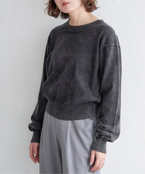 notch. ニット セーター ストーンウォッシュプルオーバーニット