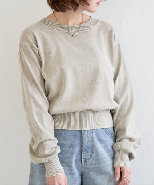 notch. ニット セーター ストーンウォッシュプルオーバーニット