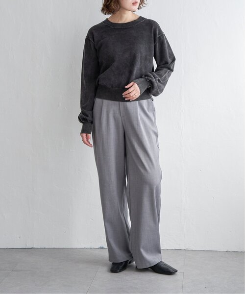 notch. ニット セーター ストーンウォッシュプルオーバーニット