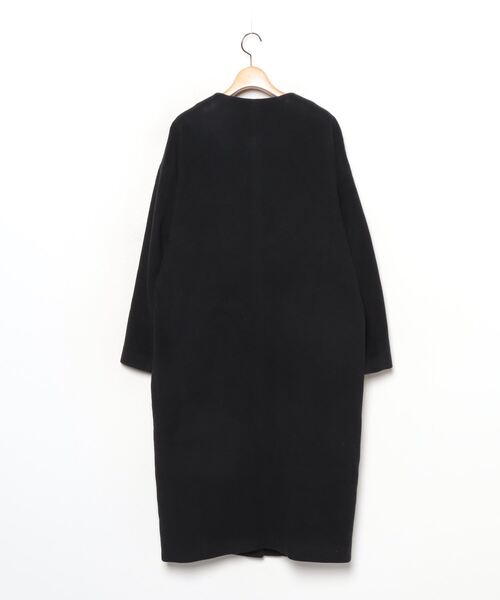 「JOURNAL STANDARD」 ノーカラーコート FREE ブラック レディース_画像2