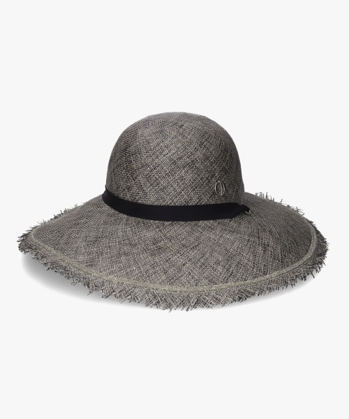 Chapeau d’O シャポードオー 帽子　ストローハット Chapeau d' O StrawBraid Casablanca | 57.5cm(75) BLACK (01