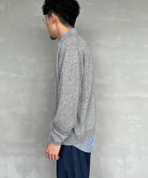 Danton（ダントン） ニットカーディガン 42 ライトグレー レディース