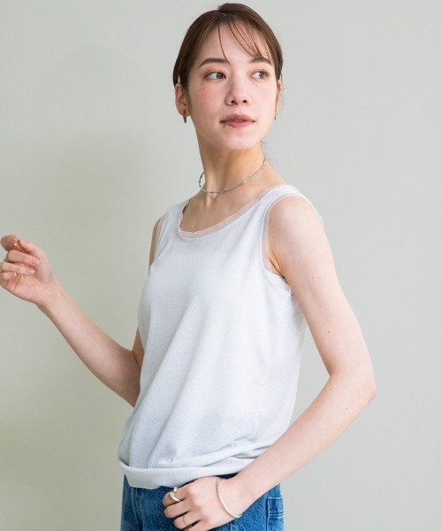 FORME ノースリーブタンクトップ MB mint breeze 接触冷感 キシリトール加工 タンクトップ