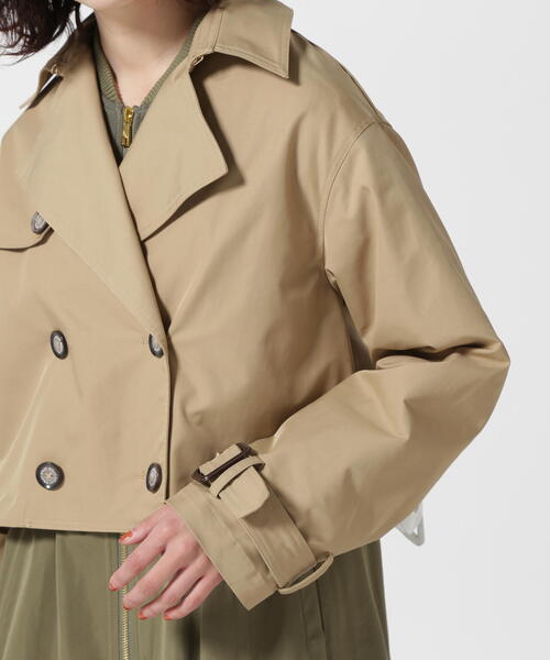 RISLEY ベージュ トレンチコート Risley× Dickies/リズレー×ディッキーズ】トレンチコート
