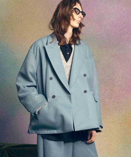 美品MAISON SPECIALメゾンスペシャル ダブルブレストボタンジャケット UNISEX》【LIMITED EDITION】Dress-Fit Peaked Lapel Double