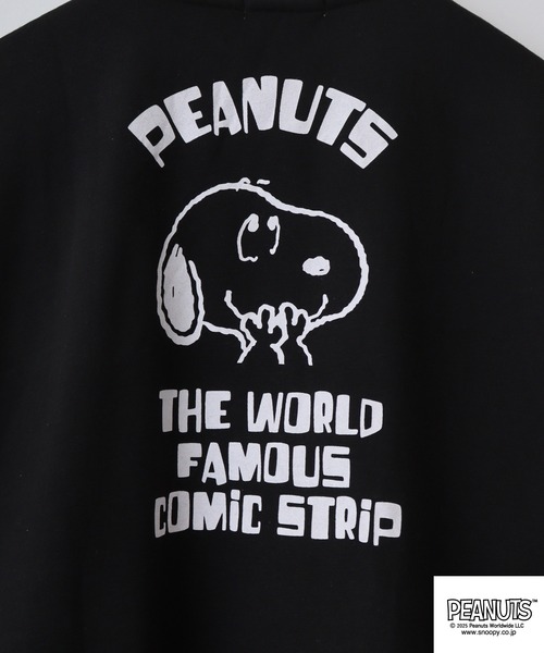 PEANUTS スマホショルダー トレーナー スウェット 裏起毛 襟付き裏起毛