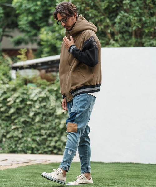 CAMBIO（カンビオ） スタジャン S ブラック×グレー メンズ : ZOZOTOWN