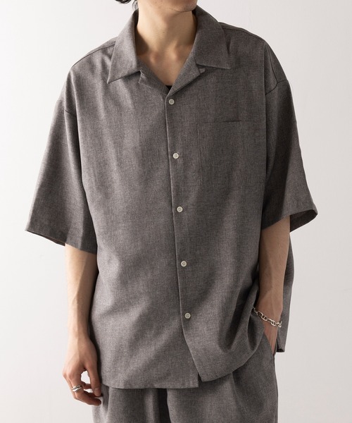 MAGASIN DE MODE HAUS シャツ 「HAUS」コンフォートオープンカラー