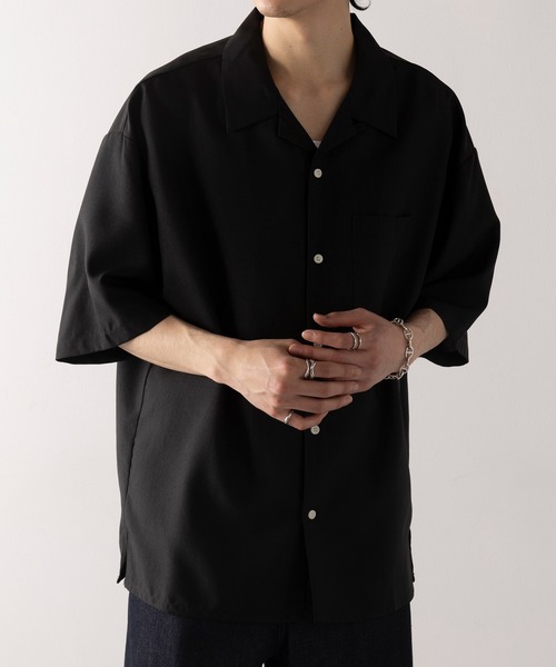 MAGASIN DE MODE HAUS シャツ 「HAUS」コンフォートオープンカラー