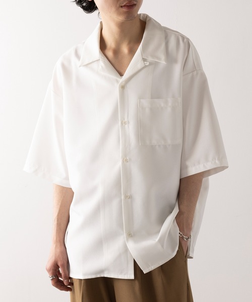 MAGASIN DE MODE HAUS シャツ 「HAUS」コンフォートオープンカラー