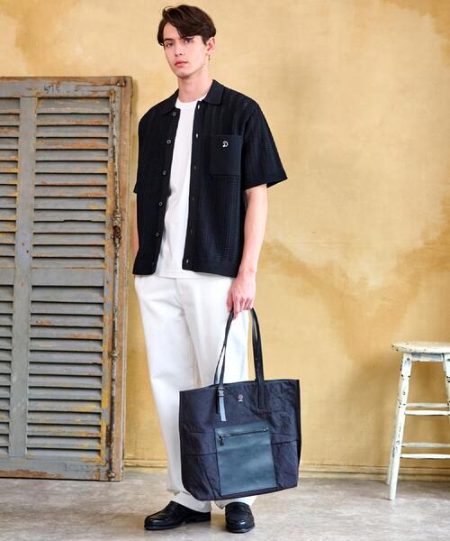＊DRESSTIER ＊キューバニットシャツ＊ネイビー XL ＊ DRESSTERIOR セーター ニット 「Safari5月号掲載」オーガニック