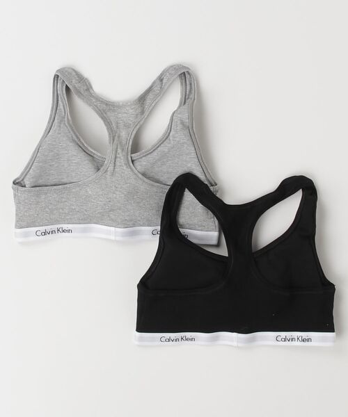 新品  カルバンクラインブラジャー グレー・ブラック2枚組 楽天市場】カルバンクライン レディース 下着 ブラ ブラジャー 2枚