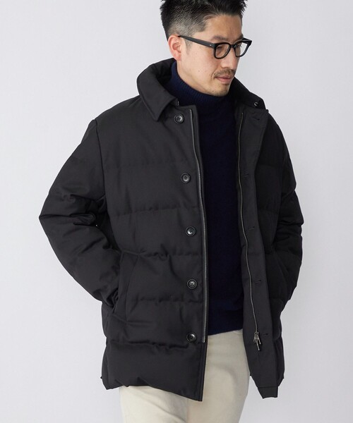 6x1  ネイビーダウンジャケット Pyrenex（ピレネックス） ノーカラーダウンジャケット VIGO ヴィーゴ