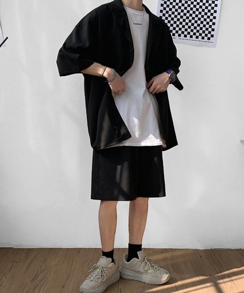 grown セットアップ　12-18m 24SS link lot セットアップ 「セットアップ」オープンカラーシャツ