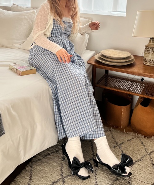 MORE self LOVE ワンピース チェックベアワンピース : ZOZOTOWN Yahoo