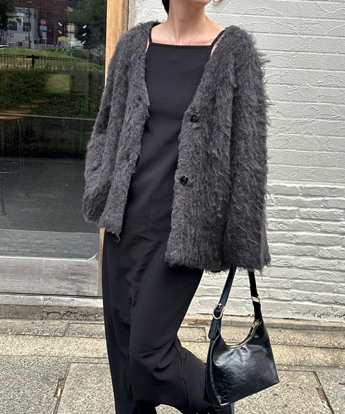 「select MOCA」 ニットカーディガン FREE ベージュ レディース_画像8