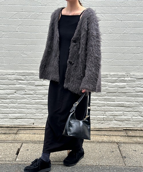 「select MOCA」 ニットカーディガン FREE ベージュ レディース_画像9