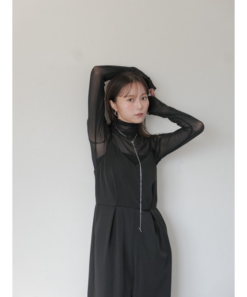 Reurie' オールインワン オリジナルタックサロペットパンツ