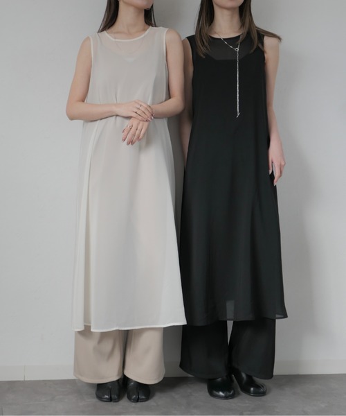 Reurie' オールインワン オリジナルタックサロペットパンツ