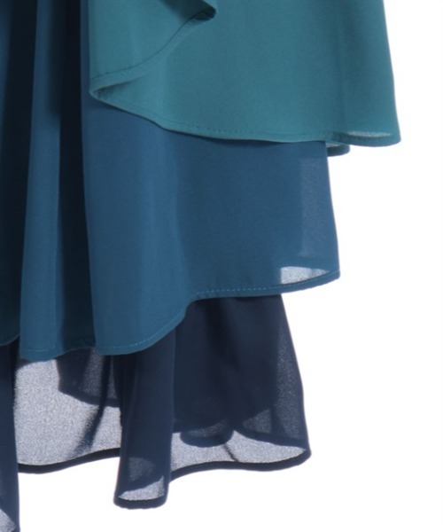 axes femme POETIQUE スカート グラデーションフリルスカート