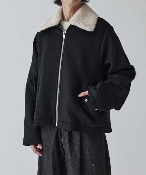 Lui's（ルイス） ブルゾン アウター ビーバーメルトン襟ボアブルゾン