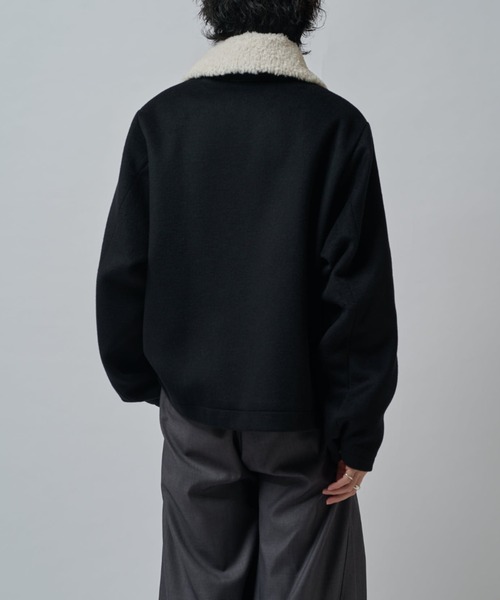 Lui's（ルイス） ブルゾン アウター ビーバーメルトン襟ボアブルゾン