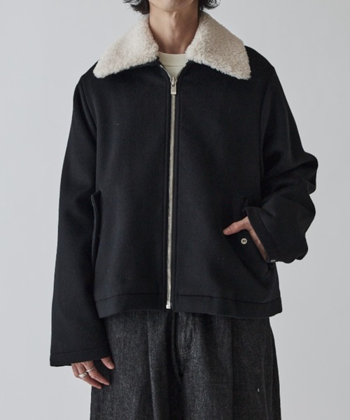 Lui's（ルイス） ブルゾン アウター ビーバーメルトン襟ボアブルゾン