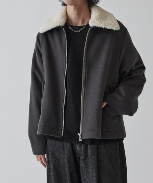 Lui's（ルイス） ブルゾン アウター ビーバーメルトン襟ボアブルゾン