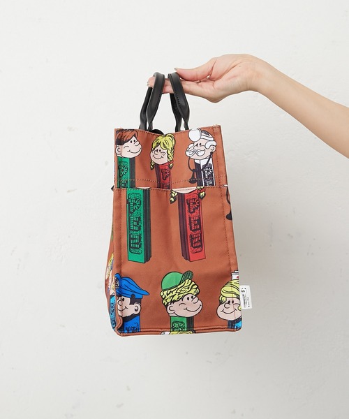 ear PAPILLONNER ブラウンレザートートバッグ ear PAPILLONNER 「ear PAPILLONNER」 トートバッグ「PEZコラボ